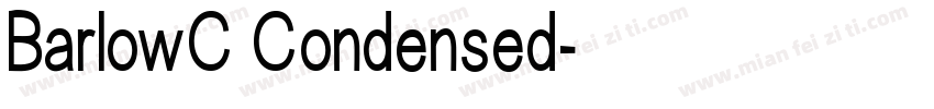 BarlowC Condensed字体转换